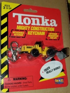 Vintage Tonka Front Loader Bulldozer Keychain Mighty Construction 1998 Truck Toy - Picture 1 of 2