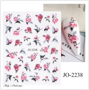 Nagel Design Nagelfolie 3D Art Nagel Sticker Nail Selbstklebend Blume - Bild 1 von 1