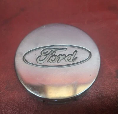 1998-2003 Ford Escort tampa central cromada cubo tampa poeira fabricante de equipamento original F3cc-1A096-AA - Imagem 1 de 4