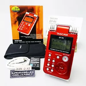 TASCAM GT-R1 Red Portable Guitar Bass Recorder from Japan Used - Picture 1 of 21