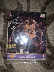 Vintage Magic Johnson Los Angeles Lakers Nba Hoops Action Photos Poster - Picture 1 of 2