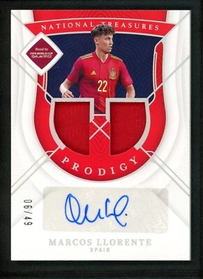 2022 Marcos Llorente 06/49 Auto Jersey Panini National Treasures Prodigy - Image 1 of 2