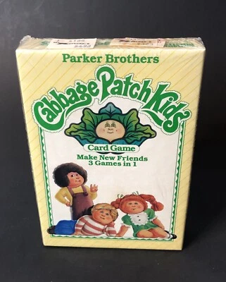 Vintage Cabbage Patch Kids Card Game -3 Games in 1- (Parker Brothers 1984) New! - Image 1 of 4