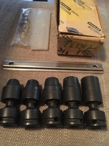 Proto® Set di prese a percussione universali per azionamento 3/8" 5 pezzi - 6 punti 72142 - Foto 1 di 2
