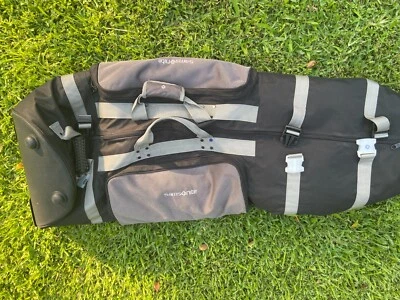 Samsonite Wheeled Golf Clubs Travel Bag Soft Sided Zippered Less Weight Travel - Image 1 of 3