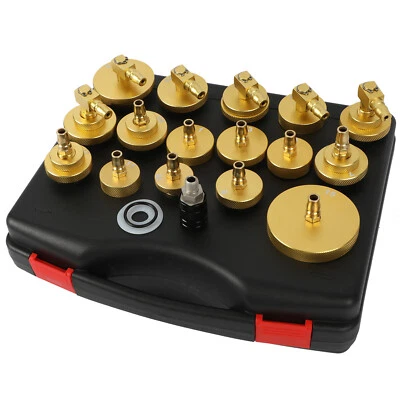 17Pcs Brake Bleeding Adapter Master Cylinder Bleeder Adapter Fit for Ford VW BMW - Image 1 of 4