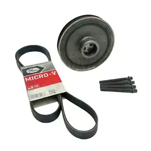 FOR MINI CLUBVAN D R55 CRANKSHAFT PULLEY DAMPER DRIVE BELT & BOLTS 11238477129 - Foto 1 di 8