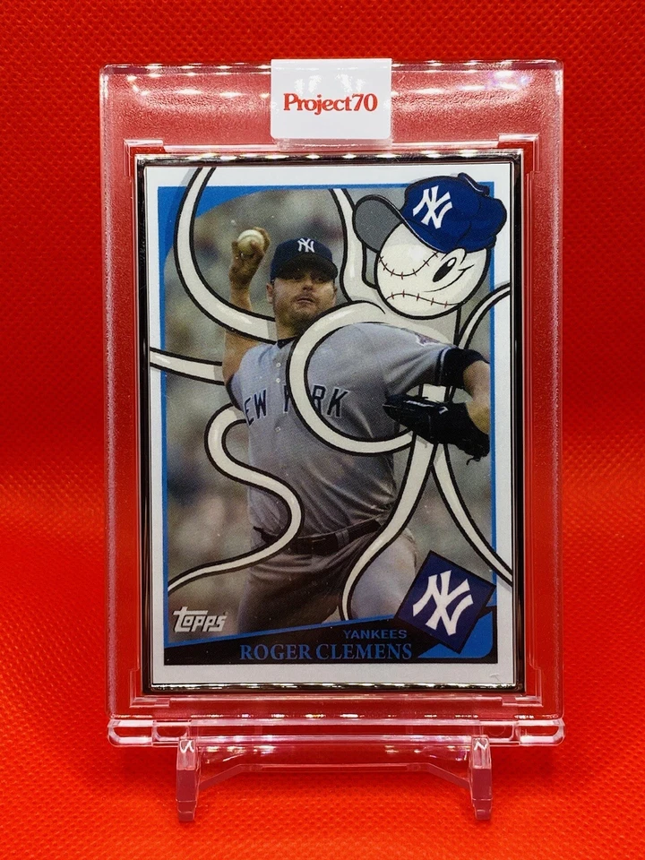 2021 Topps Project 70 Roger Clemens x CRAOLA Artist Proof # /51 AP Yankees - Image 1 of 2