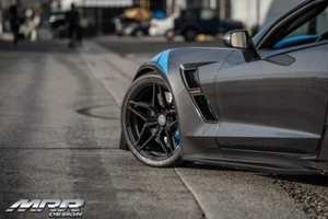 19/20'' MRR M755 Gloss Black Staggered Concave Wheels For Corvette C6 C7 Z06 - Picture 1 of 13