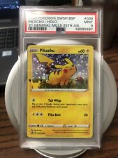 Pikachu SWSH039 Black Star Promo General Mills Pokémon 2021 PSA 9 Mint Card