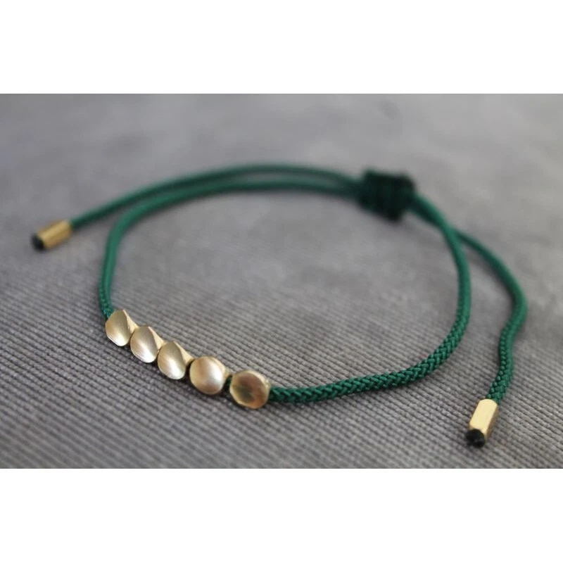 Tibetisches Glücksarmband Messingperlenarmband Armband Glück - Bild 1 von 1