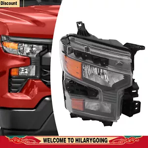 Right Headlight Passenger Side Halogen Headlamp For 2022-24 Chevy Silverado 1500 - Foto 1 di 16