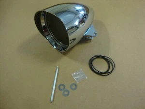 BIG DOG MOTORCYCLES OEM VISOR HEADLIGHT HOUSING 2004-11 w/ RINGS & HDW HOODED - Bild 1 von 10