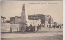 PONTEDERA PISA MONUMENTO IN PIAZZA GARIBALDI ANIMATA 1920 BELLA !