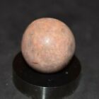 Antique Hand Selected Civil War era Fired Clay  Marble Shooter Size .781" MINT