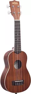 Kala Satin Mahogany Soprano Ukulele with White Binding (KA-S),Brown - Picture 1 of 7