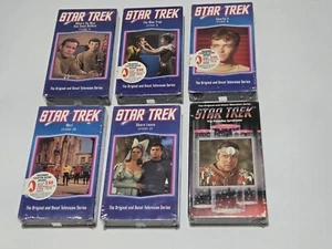 Star Trek The Original TV Series VHS Lot Episodes: 2, 6, 8, 12, 17 NEW SEALED - Picture 1 of 14
