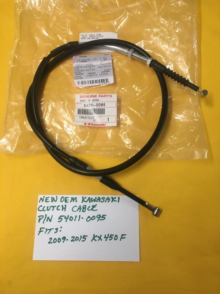 Cable de embrague Kawasaki 2009-2015 KX450F (54011-0095) NUEVO OEM GENUINO Foto 1 de 1