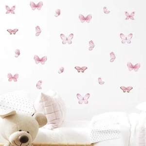 Adesivo da parete arte murale arte farfalla rimovibile decalcomania a farfalla bambini camera arredamento casa - Foto 1 di 5