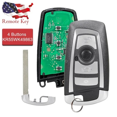 For BMW 3 5 Series 528i 535i 550i 2011 2012 2013 2014 2015 Remote Key Fob CAS4 - Image 1 of 4