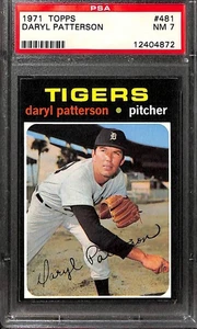1971 TOPPS #481 DARYL PATTERSON PSA 7 NM 12404872 - Picture 1 of 2