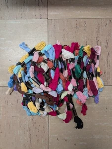 Cotton Embroidery Floss Lot of 80 Various Colors Gold Thread Brand - Picture 1 of 3