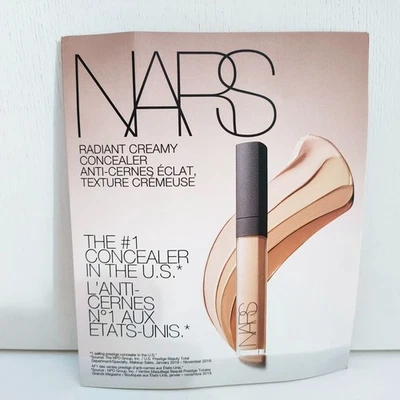 NARS Radiant Creamy Concealer, 4 shades Sample Tester Card, Brand NEW!! - Image 1 of 4