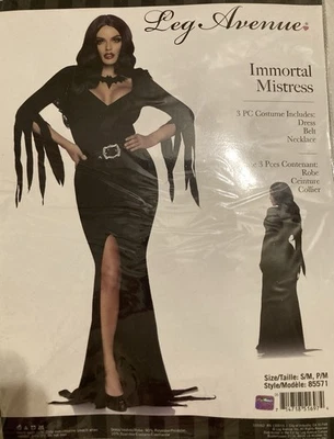 Leg Avenue Inmortal Señora Vampiro Vestido Gótico Halloween Disfraz Talla S/M Foto 1 de 4