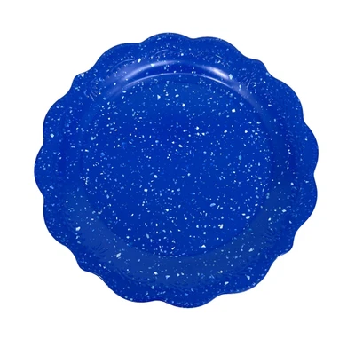 Plato de cena The Pioneer Woman Juliette azul cobalto moteado melamina 10,7" nuevo Foto 1 de 4