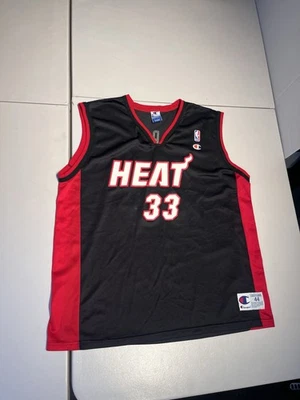 Camiseta masculina Alonzo Mourning 44 grande campeão Miami Heat 33 basquete NBA - Imagem 1 de 4