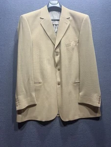 Zanetti 100% Wolle Beige Größe 58R Herren Italy Made Blazer Jacke Neu ohne Etikett - Bild 1 von 12