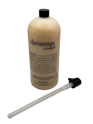 Philosophy Christmas Cookie Shampoo, Shower Gel & Bubble Bath 64 oz SEALED+ pump - Image 1 of 2