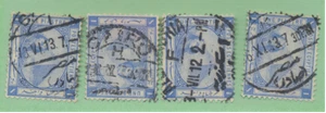 Sello de Egipto Scott #37, usado, 4 variedades de cancelación - Imagen 1 de 1