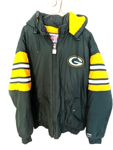 Vintage 90's Green Bay Packers Logo 7 GameDay NFL Men's XL Cold Weather Jacket - Picture 1 of 4