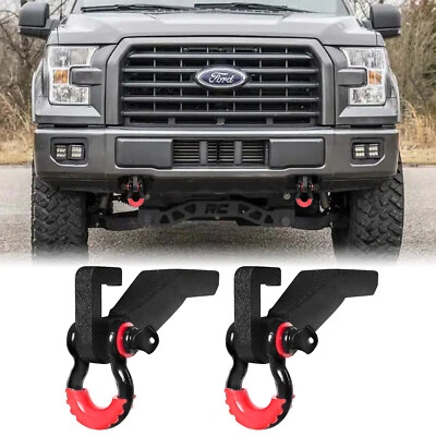 Vijay For 2009-2022 F150  Front Tow Hook Mount D-Ring Shackle Bracket&D-ring - Image 1 of 4