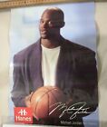 VINTAGE SPORTS POSTER ~ Michael Jordan Hanes Underwear 1990's Chicago Bulls Ad ~