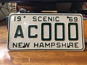 Original 1969 New Hampshire License Plate from 20th Century Fox Archives - Picture 1 of 5