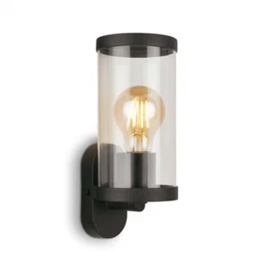Lámpara Exterior Brilo EL CAIRO, Casquillo E27, 12W, Negro, IP44, Medidas:23 x 9,5 x 11,5 - Imagen 1 de 5