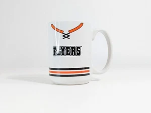 Taza de té de café grande deportiva de hockey de la NHL Philadelphia Flyers vintage RARA - Imagen 1 de 4