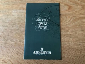 After Sales Brochure AUDEMARS PIGUET - Service Booklet - Watch Information - Picture 1 of 7