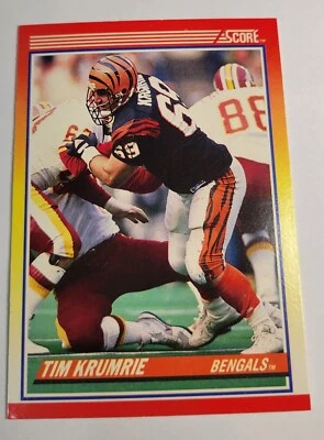 1990 Tim Krumrie Card #237 Score Cincinnati Bengals Football NFL VTG Trading - Image 1 of 4