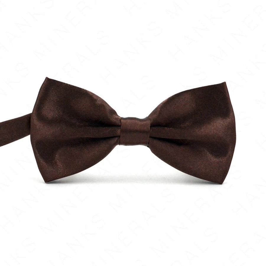 Pajarita Para Hombres Ajustable Formal Boda Fiesta Corbata Pajarita Color Sólido Esmoquin Foto 1 de 1