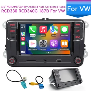 6.5" NONAME CarPlay Android Auto Car Stereo Radio RCD330 RCD340G 187B For VW NEW - Picture 1 of 20