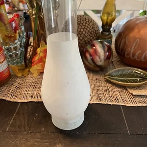 Vtg Clear Glass Kerosene/Oil Lamp Chimney Globe 9.75 ”Tall 2.75”Fitter Base (1) - Bild 1 von 1