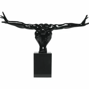Deko Figur Deko Objekt Athlet Skulptur Statue Mann Modern schwarz Marmor KARE - Bild 1 von 1