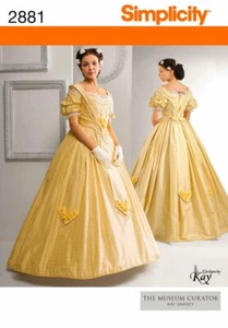 NUEVO AGOTADO VESTIDO DE GUERRA CIVIL VESTIDO Misses Disfraces PATRÓN 2881 talla 8-24 - Imagen 1 de 6
