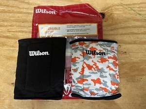 1 PAIR Wilson Camo/Black Reversible Deluxe Standard JR. Knee pads - Picture 1 of 5