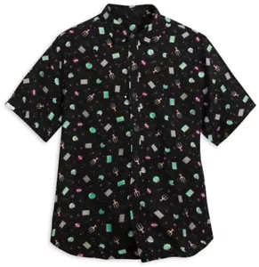 Camicia Hocus Pocus Disney Parks Icone Tessuto Adulti Taglia L NUOVA Spedizione Gratuita - Foto 1 di 6