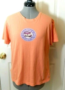 Camiseta de algodón para mujer LIFE IS GOOD naranja talla M - Imagen 1 de 5