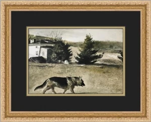 Andrew Wyeth Patrolling Custom Framed Print - Picture 1 of 2